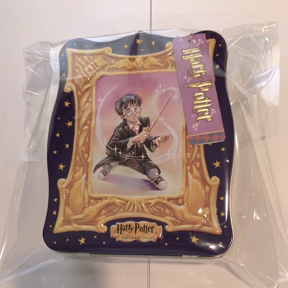 Metal Harry Potter and The Sorcerer's Stone Tin Carry Case - Rare/Vintage - NWT - Picture 11 of 12